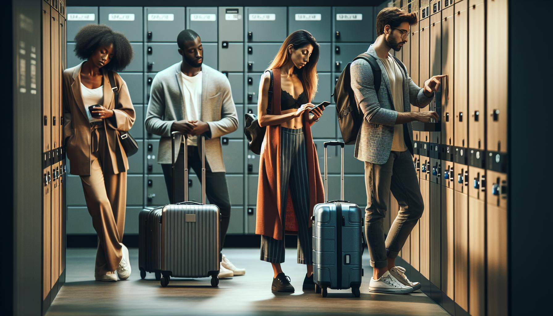 Jak znaleźć najbliższe schowki na bagaż?