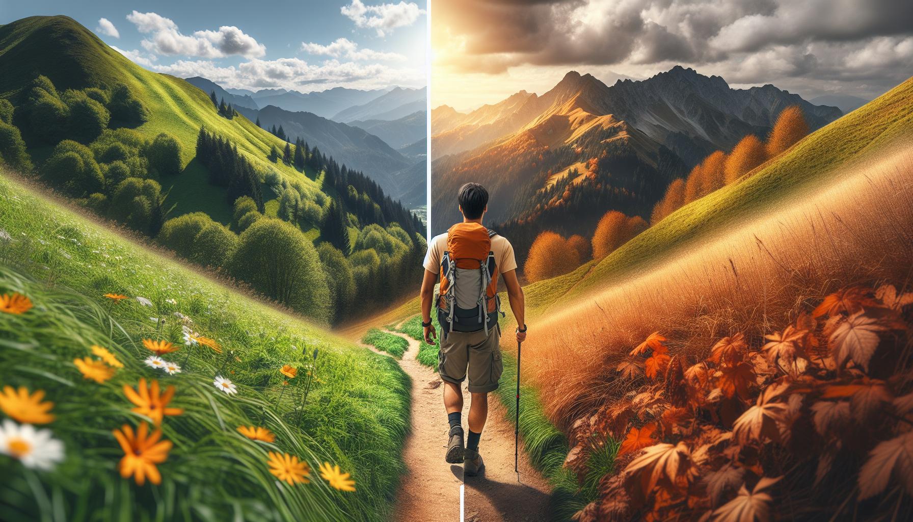 Różnice w trekkingu w górach letnich i jesiennych