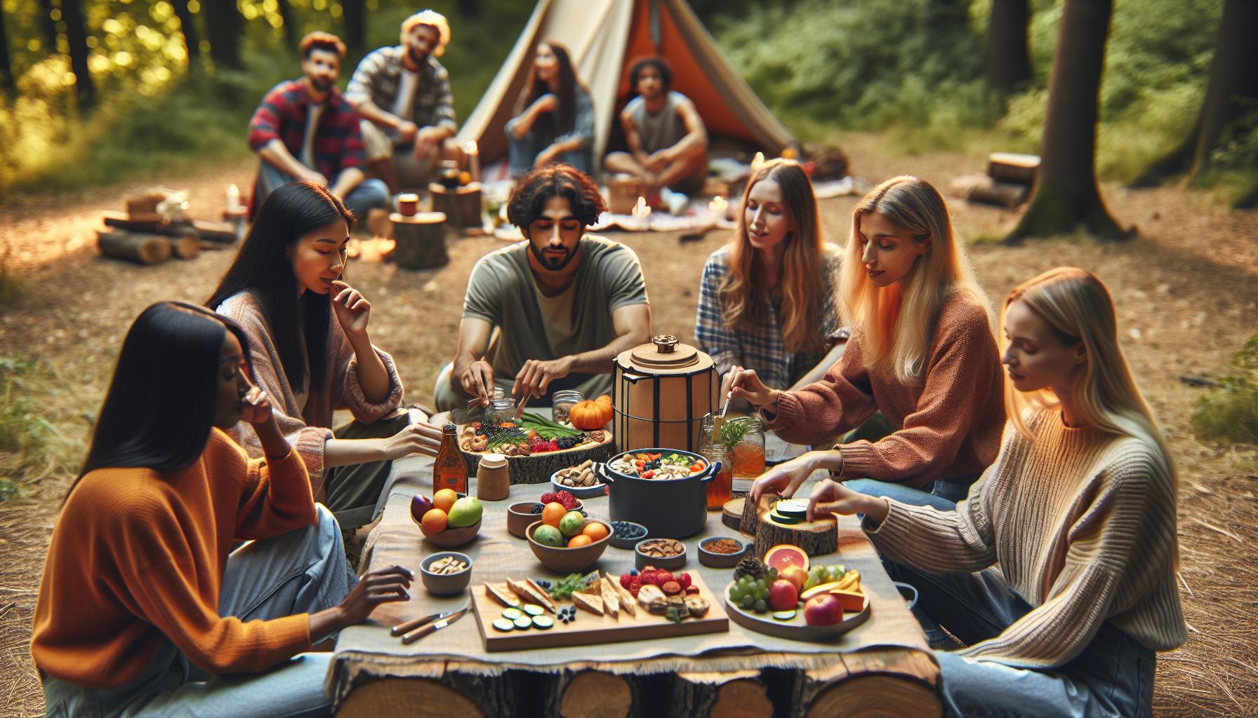 Zdrowe przekąski i żywność na biwaku