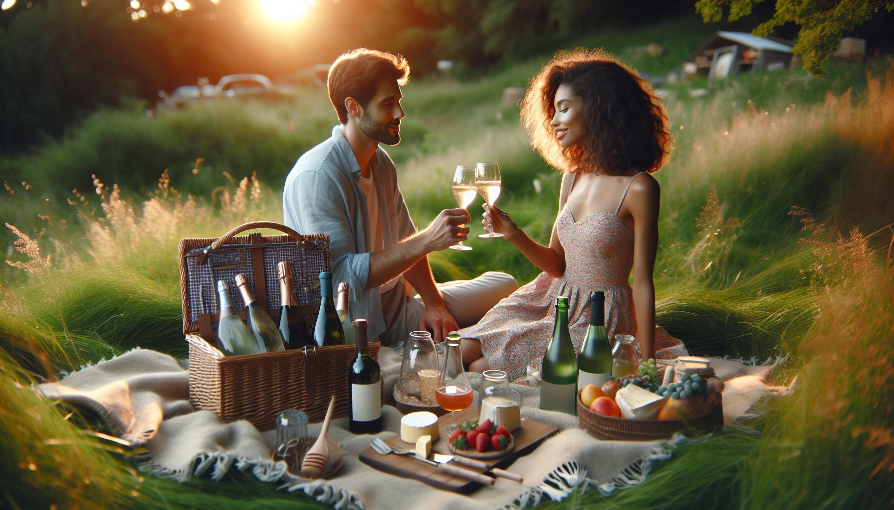 Najlepsze napoje na romantyczny piknik