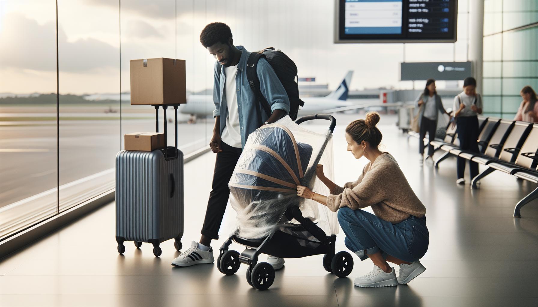 Jak zabezpieczyć wózek na czas lotu?