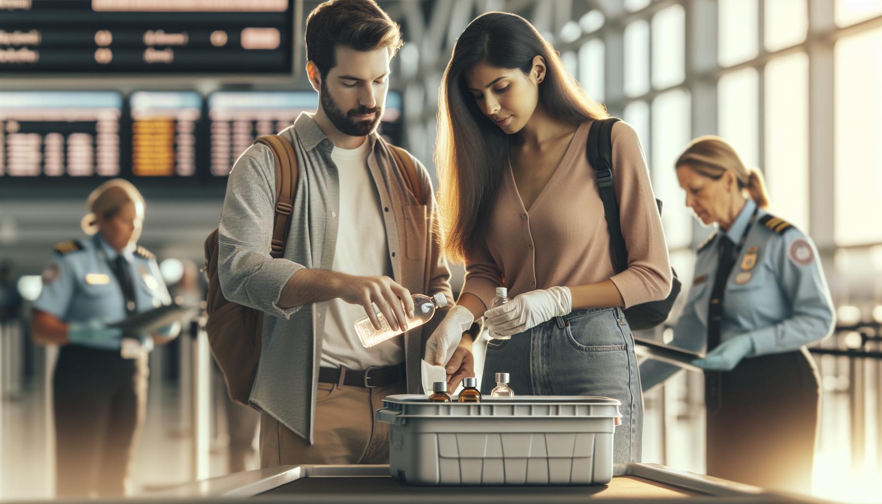 Ograniczenia dotyczące płynów w bagażu podręcznym