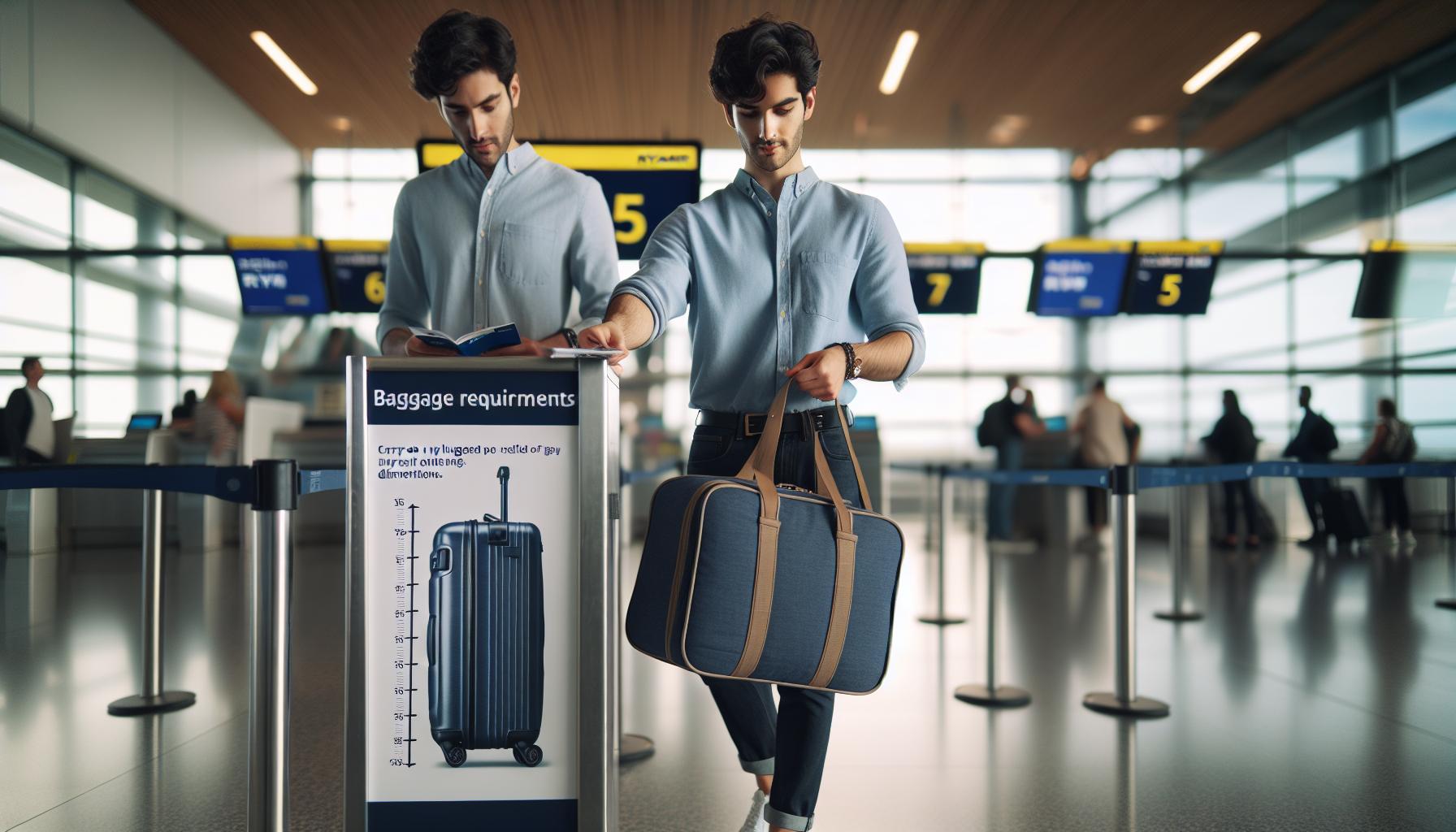 Wymiary i waga bagażu podręcznego Ryanair