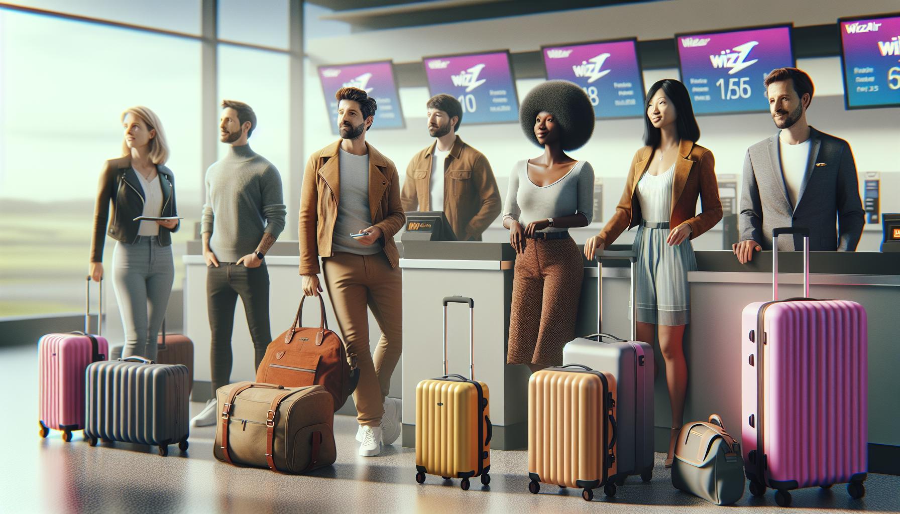 Rodzaje bagażu dostępnego w Wizzair