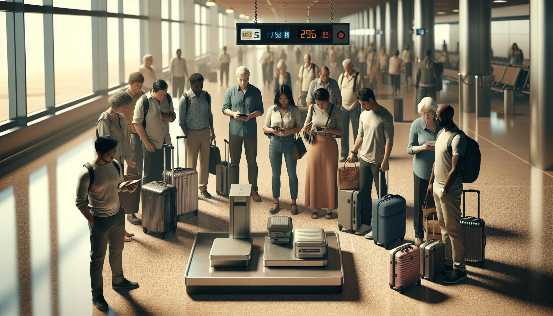 Gdzie znaleźć wagi bagażowe na lotnisku?