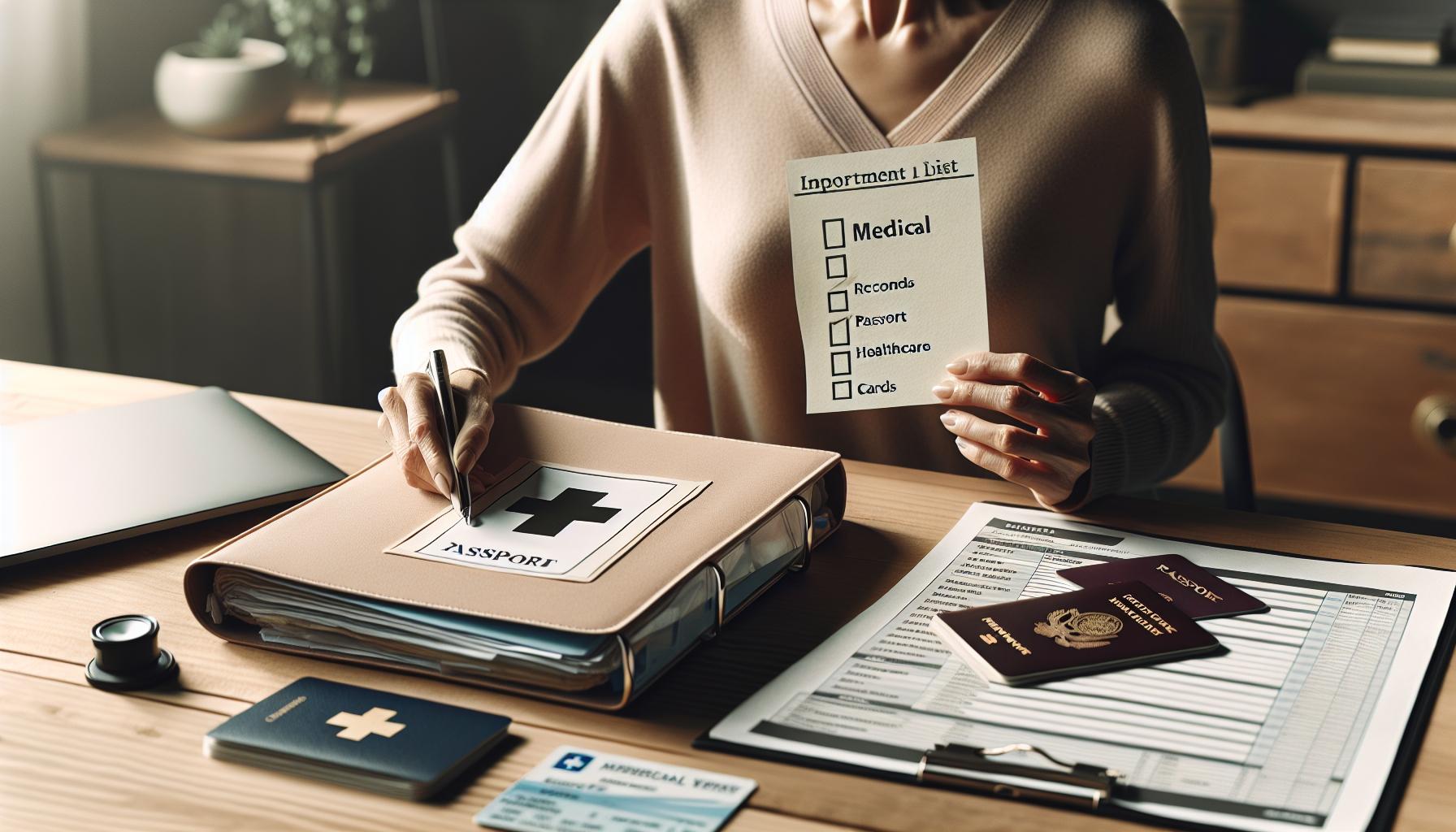 Ważne dokumenty i informacje medyczne do zabrania