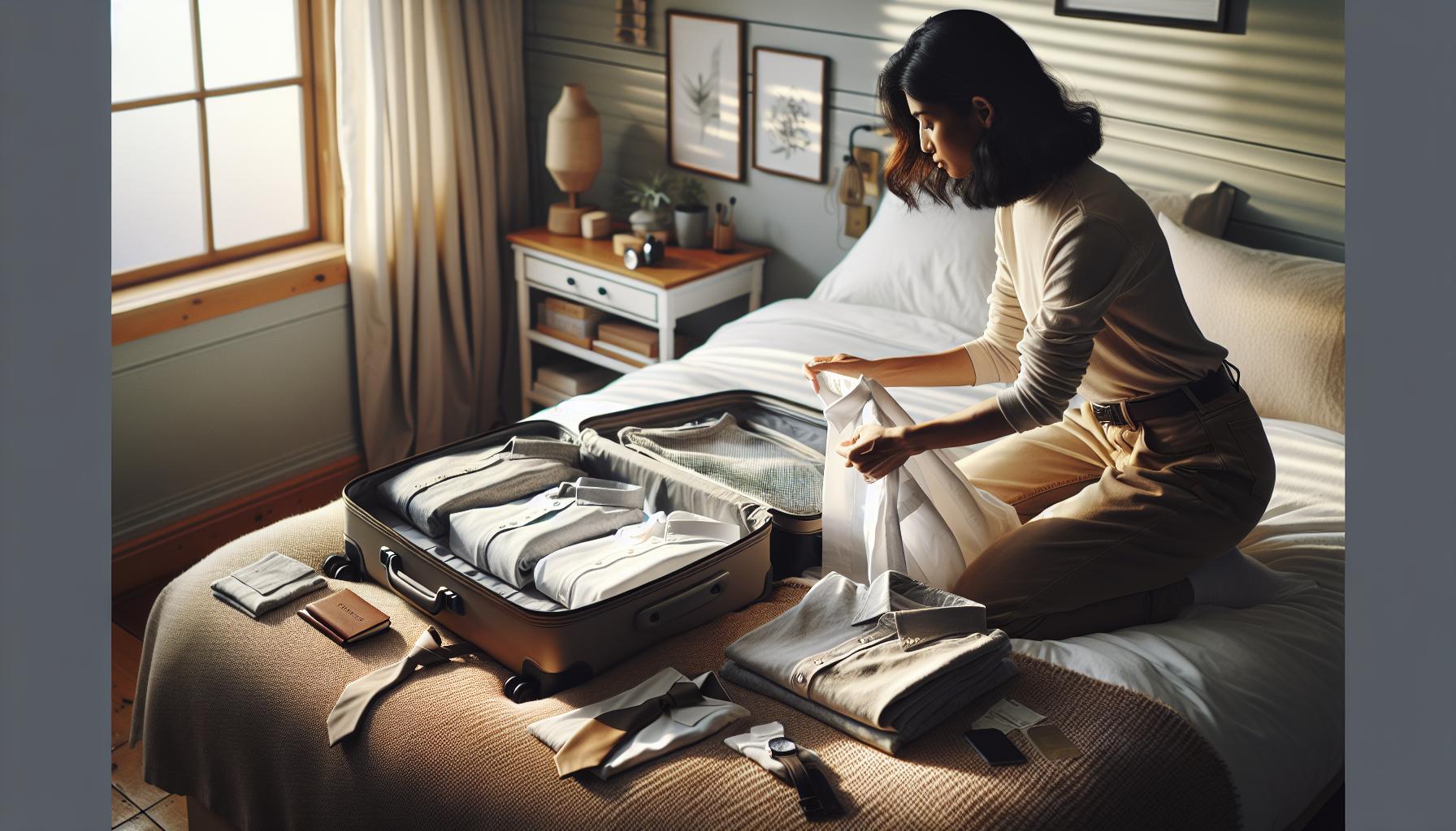 Jak prawidłowo składać koszule do walizki?